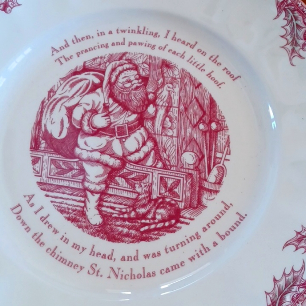 Johnson Bros "Twas The Night" 12-3/8" Platter